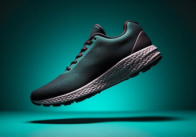 High performance running shoes on a clean background